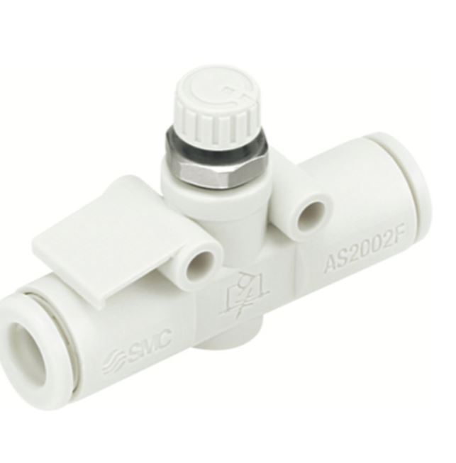 SMC速度控制阀AS2002F-04/单触管接头速度控制器（内联型）