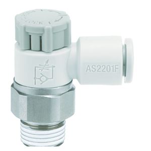 SMC速度控制阀AS1201F-M5-06A（弯头型）6DM5×0.8