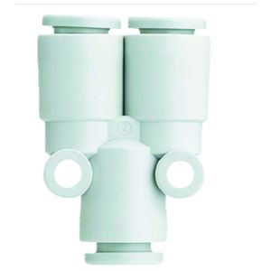 SMCY行气动快插三通接头KQ2U08-00A/单触管接头