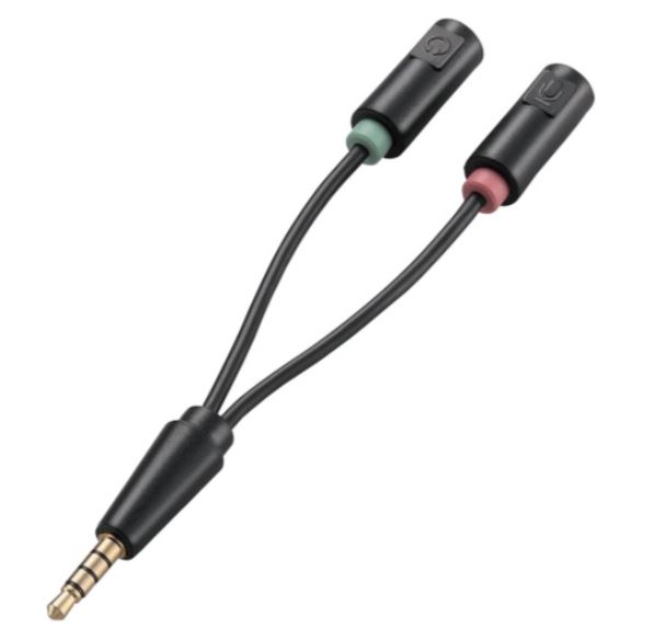 ELECOM宜丽客连接器AV-35AD02BK3.5mm转换电缆