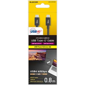 ELECOM宜丽客USB4-CC5P08BKtypec转换线15655134803