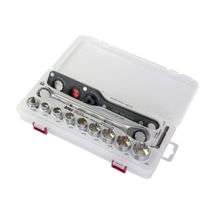 日本ANEX安立AOA-19S3棘轮扳手套筒套组156/5513/4803