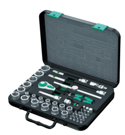 WERA维拉3/8棘轮套筒四十三件套装8100SB2杨:181-0560-8753